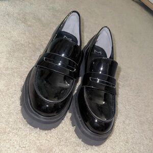 Marc Fisher Black Patent Loafers